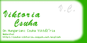 viktoria csuha business card